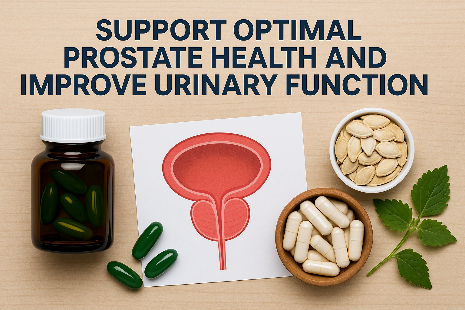 Support Optimal Prostate Health & Improve Urinary Function Naturally