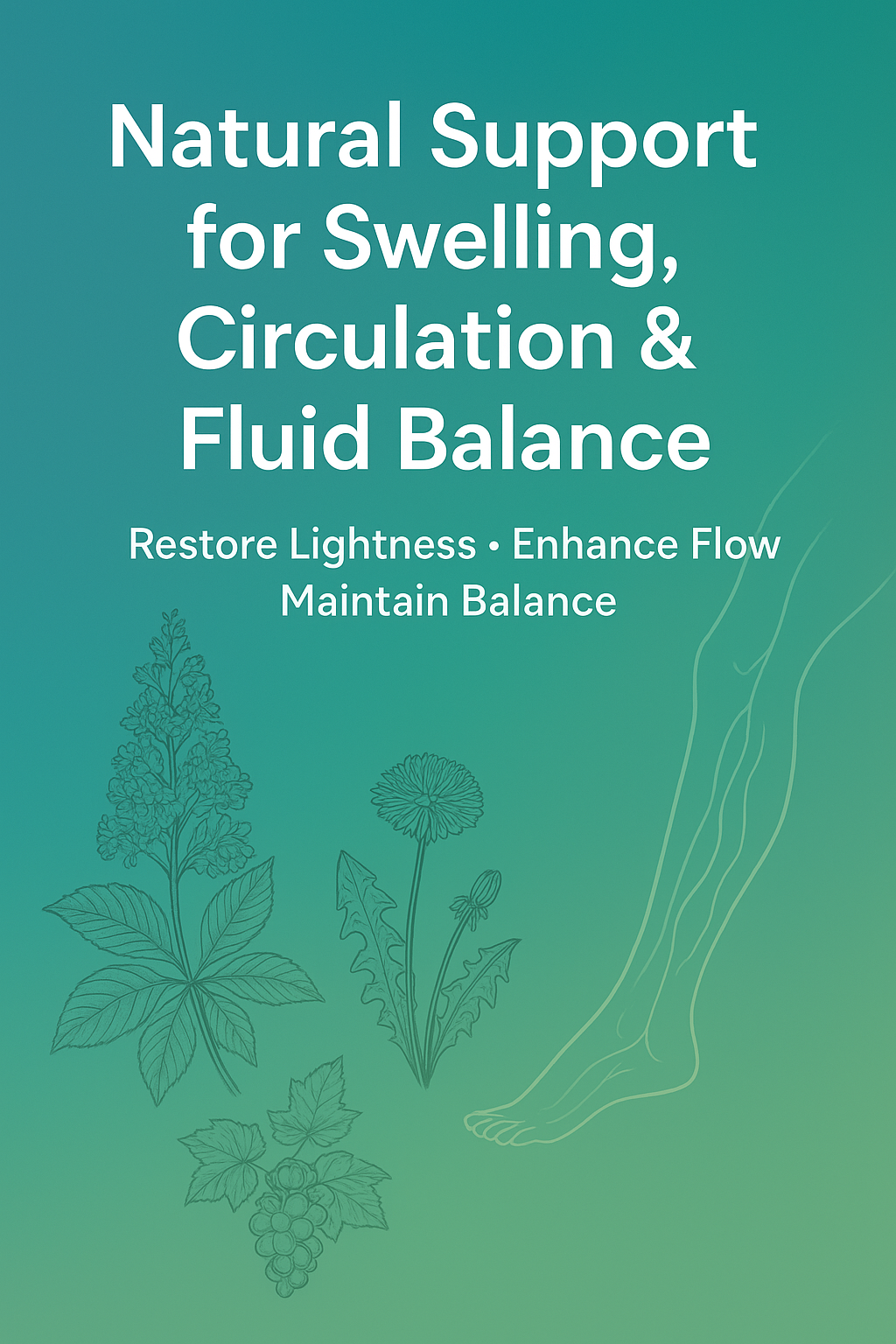 Natural Support for Swelling, Circulation & Fluid Balance